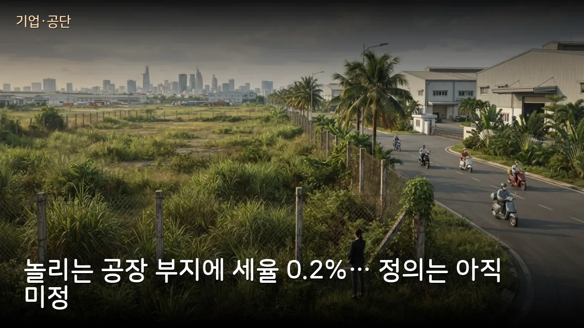 베트남, 방치·지연 사용 토지에 세율 0.2% 제안… 미가동 부지 가진 한국기업 주목