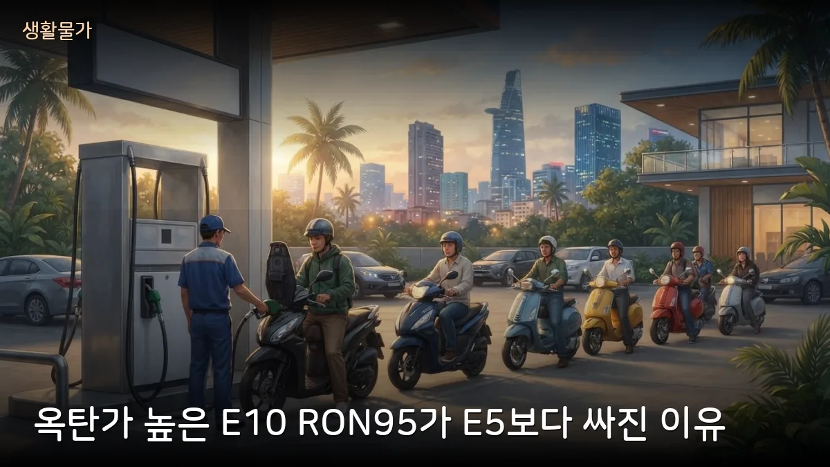 E10 RON95가 E5 RON92보다 싸진 이유, 주유소에서 휘발유 고르는 교민이 알아둘 점
