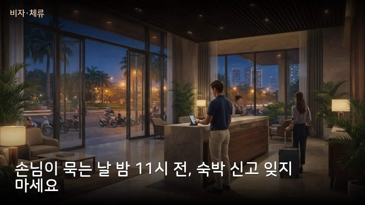 외국인 손님도 밤 11시 전 신고…동 공안 임시거주·숙박 신고 절차 정리