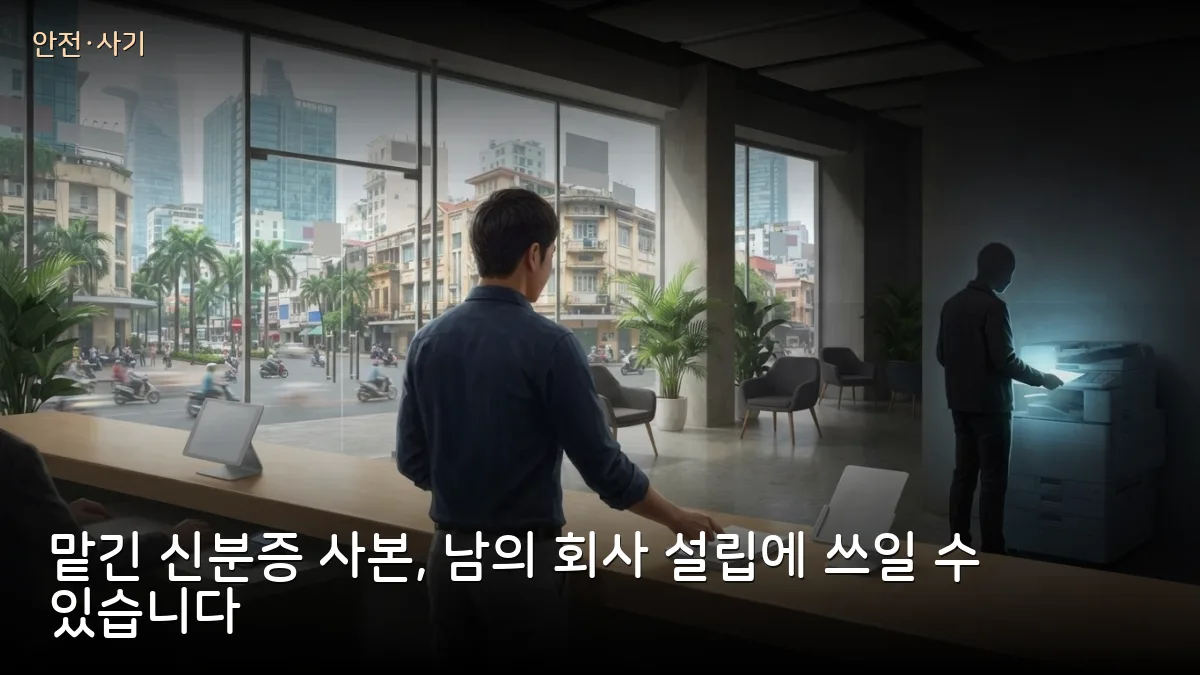 신분 도용으로 4천 명이 회사 설립자로 등록돼…세금 체납·출국 정지까지, 신분증 사본 맡기는 교민 주의