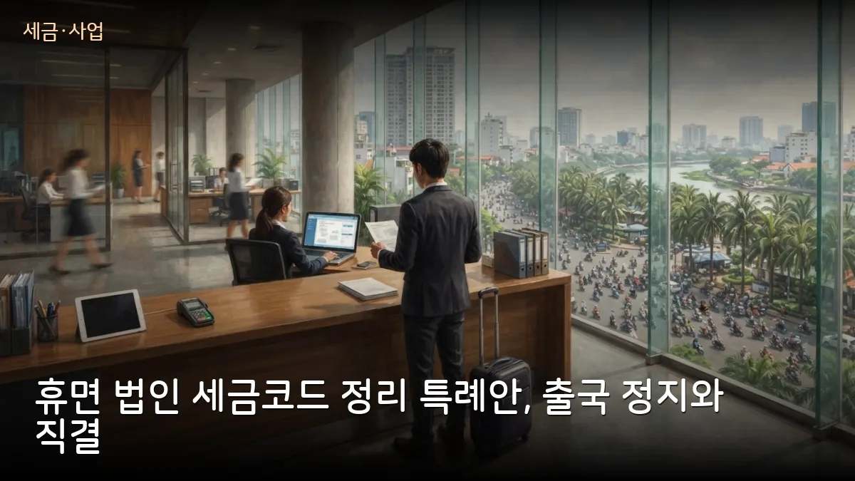 휴면·정리 대기 법인 미신고 벌금 최대 70% 감면안…명의도용 피해자는 출국 정지 유예