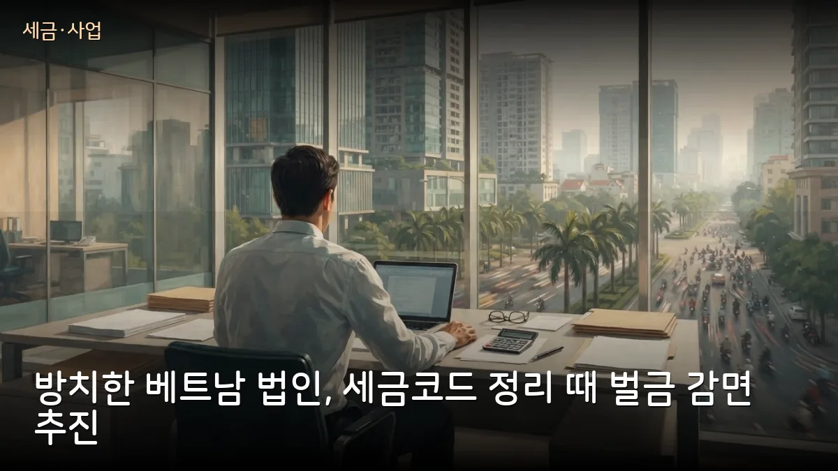 베트남 정부, 휴업·방치 회사 세금코드 정리 때 사업자등록세 체납 탕감·벌금 최대 70% 감면 추진