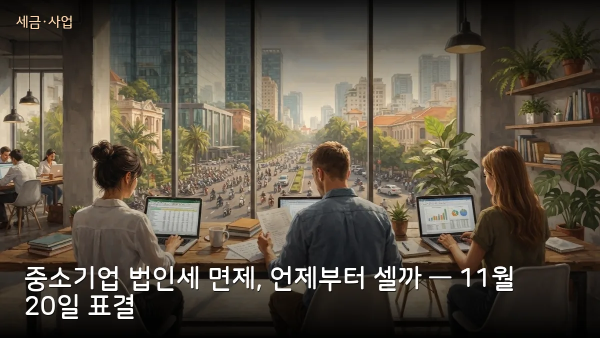 베트남 중소기업 법인세 면제, 