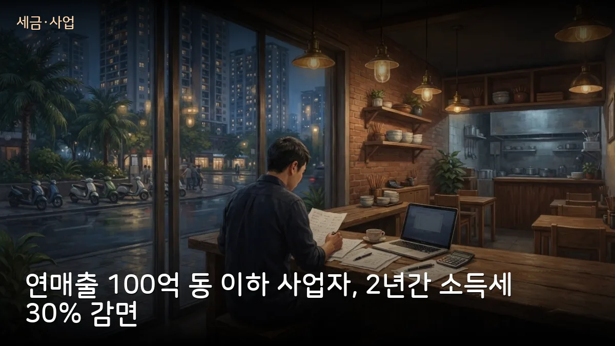 베트남 시행령 398호: 연매출 100억 동 이하 개인사업자·기업, 2026~2027년 소득세 30% 감면