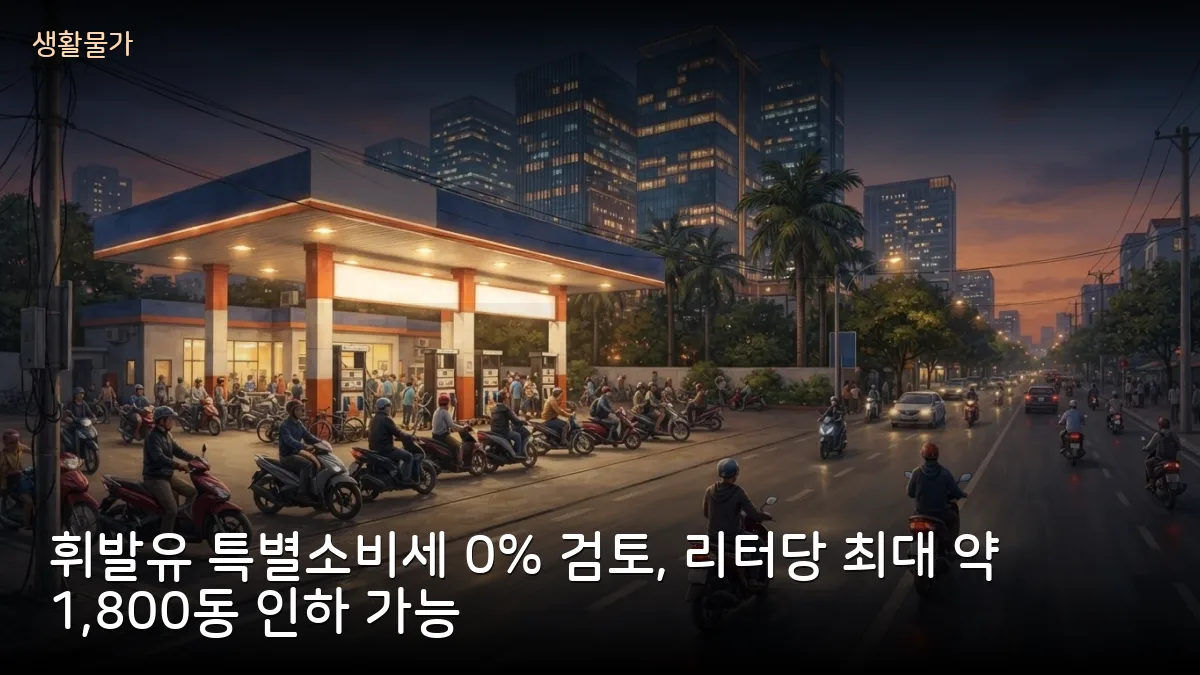 베트남 E5·E10 휘발유 리터당 최대 약 1,800동 인하 검토, 11월 1일 전 보고